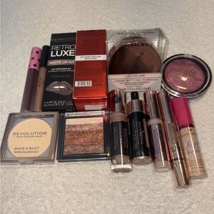 Revolution Beauty Makeup Lot of 13 Brand New Face Lip Eye Skincare Bundle
